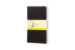 Cuaderno Moleskine Cahier 13X21 80H Lisa Negra Set De 3