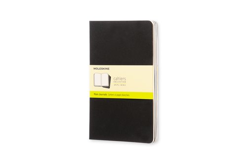 Cuaderno Moleskine Cahier 13X21 80H Lisa Negra Set De 3 Cuaderno Moleskine Cahier 13X21 80H Lisa Negra Set De 3