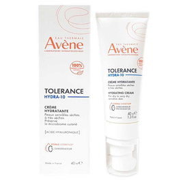Avène TOLERANCE HYDRA-10 Crema Hidratante Facial Alta Tolerancia 100% Natural para Piel Seca y Muy Seca - Adultos, Niños y Bebés desde 3 meses - 40 ml
