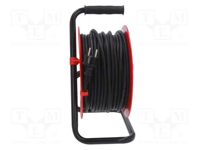 KEL Prolongador de alimentación H05RR-F 3G1,5mm² 50m Negro