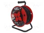 KEL Prolongador de alimentación H05RR-F 3G1,5mm² 50m Negro