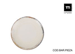 La Mediterranea Plato Postre "Albus" Monaco Brillo Ø20 cm (12 Unidades)