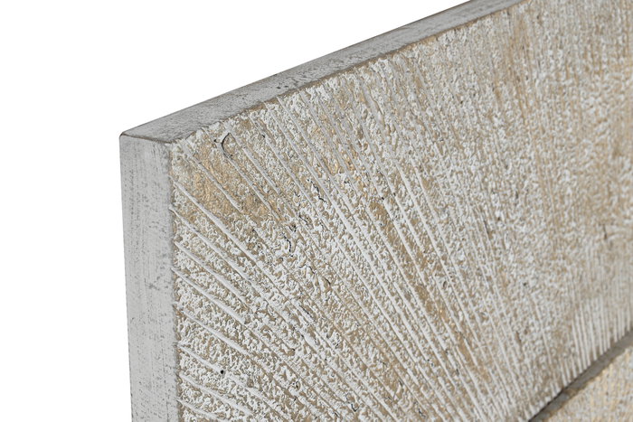 DKD Home Decor Decoracion Pared Moderno Blanco Dorado 3.5 x 120 x 120 cm