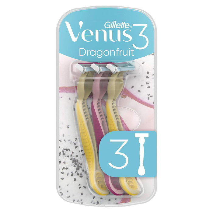 Gillette Venus3 Dragonfruit Cuchillas de Depilación Desechables 3 unidades