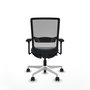 PIQUERAS Y CRESPO Silla de oficina Haches Azul marino/Gris con Brazos 3D