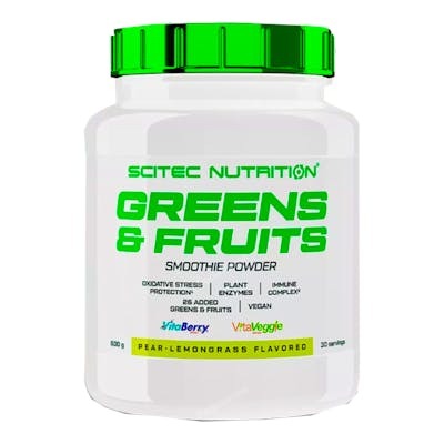 SCITEC NUTRITION Greens & Fruits Pera-Limoncillo 600g SCITEC NUTRITION Greens & Fruits Pera-Limoncillo 600g