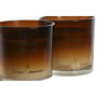 DKD Home Decor Vela de Cristal Ámbar, Pack de 2 unidades de 350 g