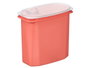 LEKNES Porta Gazpacho de Plástico Rojo con Tapa Transparente 2L