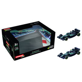 Carrera Blister 2 Coches F1 Mercedes AMG Petronas Twinpack Pull Back +3 Años Escala 1:43