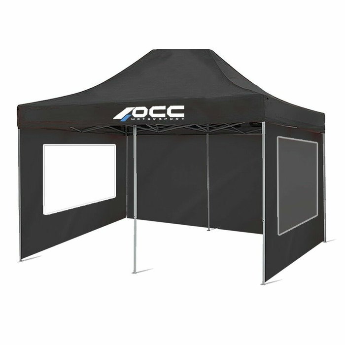 Pared de Carpa OCC Motorsport OCCCARP33 Negro Oxford 420D 6 x 2 m Ventana Pared de Carpa OCC Motorsport OCCCARP33 Negro Oxford 420D 6 x 2 m Ventana