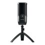 Cherry UM 3.0 ZUB Micrófono USB de Mesa Negro, Cardioide, 24 bits/96 kHz, 120 dB, Conector USB, 2.5 m de Cable