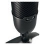 Cherry UM 3.0 ZUB Micrófono USB de Mesa Negro, Cardioide, 24 bits/96 kHz, 120 dB, Conector USB, 2.5 m de Cable