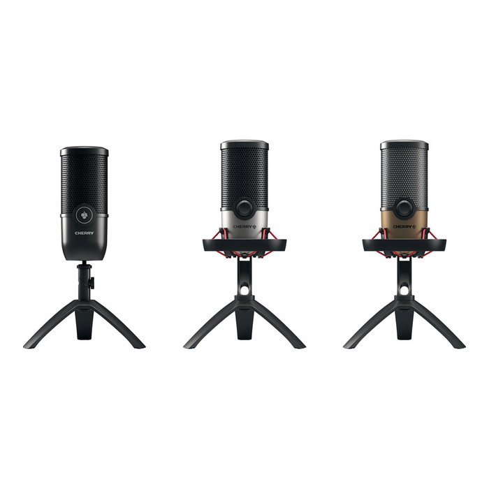 Cherry UM 3.0 ZUB Micrófono USB de Mesa Negro, Cardioide, 24 bits/96 kHz, 120 dB, Conector USB, 2.5 m de Cable Cherry UM 3.0 ZUB Micrófono USB de Mesa Negro, Cardioide, 24 bits/96 kHz, 120 dB, Conector USB, 2.5 m de Cable