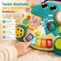 Hola Órgano musical Dinosaurio con actividades 2 en 1 con luces y sonidos