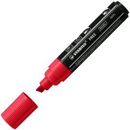 Marcador Acrylic Stabilo Free T800C Arty Line 4-10 Mm Carmin (748) (Set de 5)