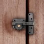 Micel Cerrojo de seguridad sobreponer modelo Crr14 de acero con acabado gris