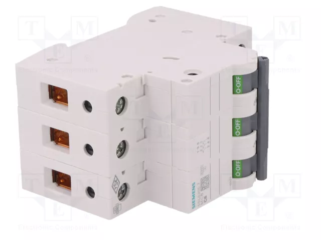 SIEMENS 5SL6306-7 Interruptor magnetotérmico 3 polos 6A SIEMENS 5SL6306-7 Interruptor magnetotérmico 3 polos 6A