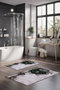 Mijölnir CT-5376 Juego de Alfombrillas de Baño de 2 Piezas, 100% Poliéster, Suaves, Antideslizantes, Antibacterianas, 40 x 60 cm y 60 x 100 cm