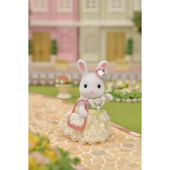 Sylvanian Families La maleta de moda Snow Bunny y Big Sister con accesorios de joyería Sylvanian Families La maleta de moda Snow Bunny y Big Sister con accesorios de joyería