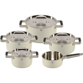 Zwilling Pure Cookware Set 5-Pc 18/10 Ivory