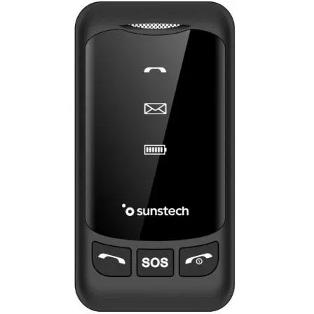 Sunstech CELT25BK Teléfono Móvil para Personas Mayores, Pantalla 2.8", Dual SIM, 4G, Botón SOS, Negro