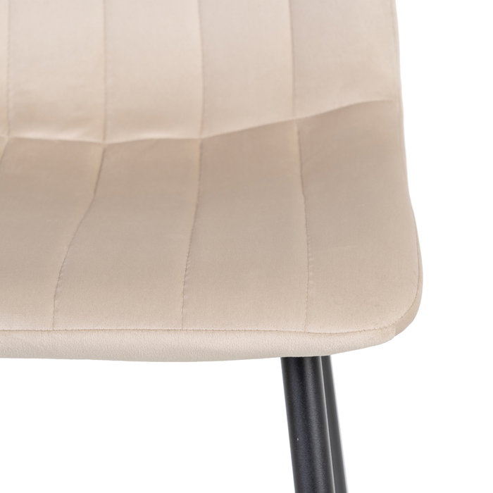Ixia Silla de Salón en Terciopelo Beige