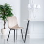 Ixia Silla de Salón en Terciopelo Beige