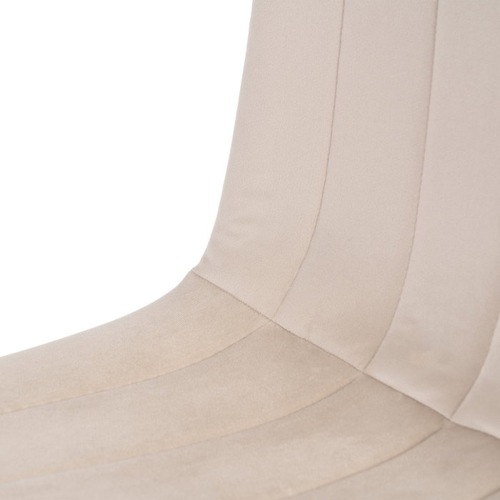 Ixia Silla de Salón en Terciopelo Beige