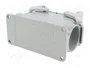 HARTING Han® B Base Surf. HC 2 Levers 2 x M40 Carcasa HDC