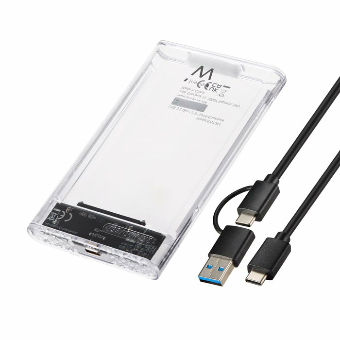 EWENT EW7064 Carcasa Externa Transparente para SSD/HDD de 2,5 Pulgadas USB 3.2 EWENT EW7064 Carcasa Externa Transparente para SSD/HDD de 2,5 Pulgadas USB 3.2