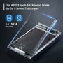 EWENT EW7064 Carcasa Externa Transparente para SSD/HDD de 2,5 Pulgadas USB 3.2