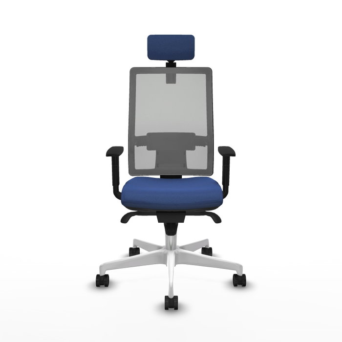 PIQUERAS Y CRESPO Silla de oficina Horna Azul marino y Gris PIQUERAS Y CRESPO Silla de oficina Horna Azul marino y Gris