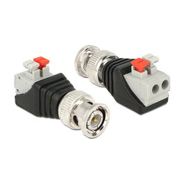 DeLOCK 65525 Adaptador BNC Macho a Bloque de Terminales de 2 Pines