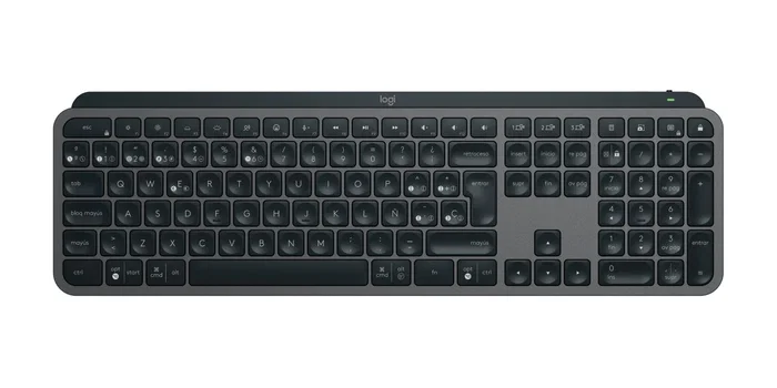 Logitech Master Series MX Keys Combo for Business teclado + ratón - Wireless RF + Bluetooth, QWERTY Español, retroiluminación LED, color grafito, pack de oficina