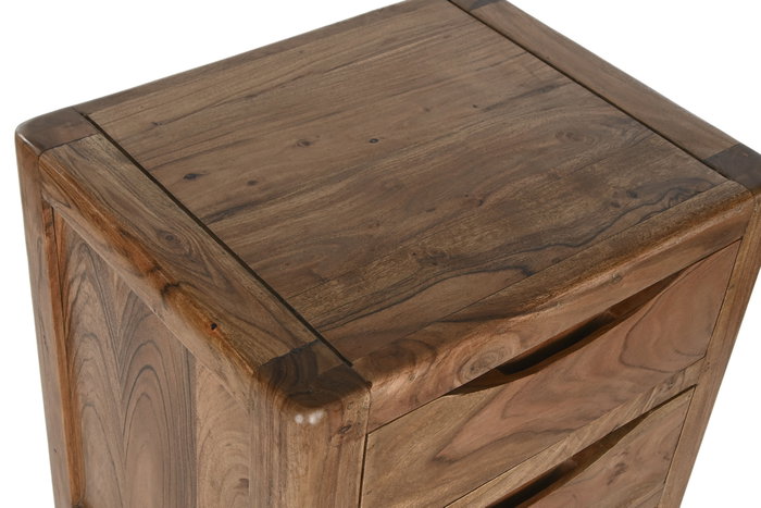 DKD Home Decor Chifonier Alpino de Acacia Natural, Alto 90 cm x Ancho 50 cm x Fondo 40 cm