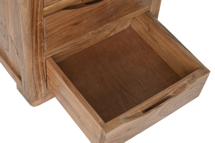 DKD Home Decor Chifonier Alpino de Acacia Natural, Alto 90 cm x Ancho 50 cm x Fondo 40 cm