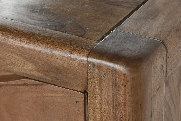 DKD Home Decor Chifonier Alpino de Acacia Natural, Alto 90 cm x Ancho 50 cm x Fondo 40 cm