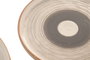 DKD Home Decor Set de Vajilla de Gres Beige con Relieve de 18 Piezas