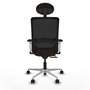PIQUERAS Y CRESPO Silla de oficina Zulema Sincro/Traslack Marrón y Negro