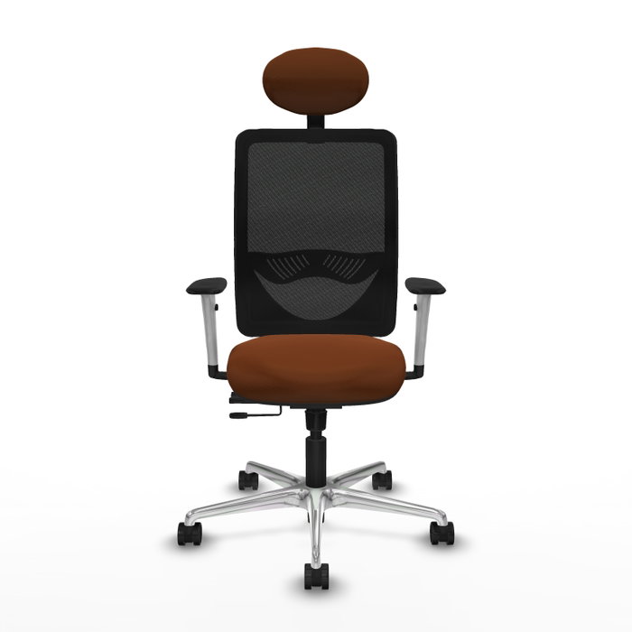 PIQUERAS Y CRESPO Silla de oficina Zulema Sincro/Traslack Marrón y Negro PIQUERAS Y CRESPO Silla de oficina Zulema Sincro/Traslack Marrón y Negro