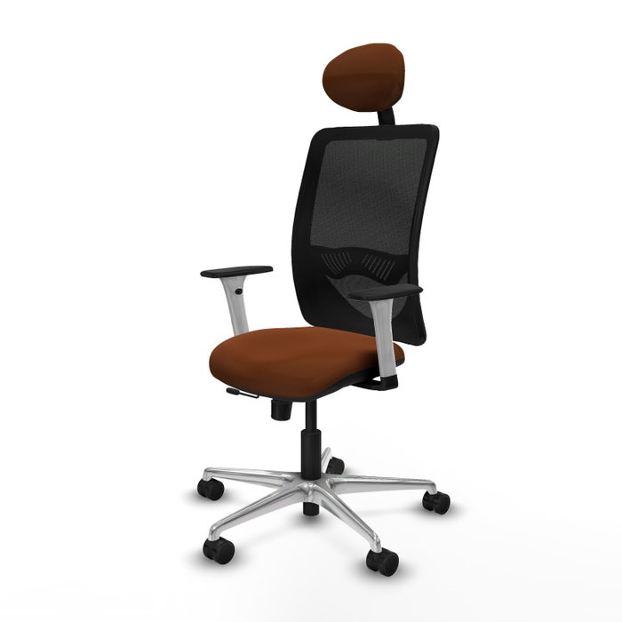 PIQUERAS Y CRESPO Silla de oficina Zulema Sincro/Traslack Marrón y Negro PIQUERAS Y CRESPO Silla de oficina Zulema Sincro/Traslack Marrón y Negro