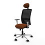 PIQUERAS Y CRESPO Silla de oficina Zulema Sincro/Traslack Marrón y Negro