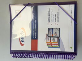 Carpeta Fundas (Tarifario) Pardo Studio Style Espiral Pp A4 40 F. Morado