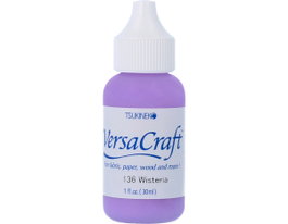 Tsukineko Tinta VERSACRAFT para textil color glicinia recarga 30ml Bote cánula