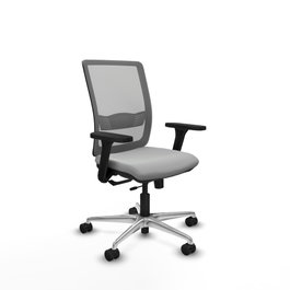 PIQUERAS Y CRESPO Silla de oficina Haches Gris con mecanismo Sincro/Traslack