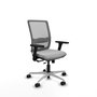 PIQUERAS Y CRESPO Silla de oficina Haches Gris con mecanismo Sincro/Traslack