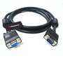 Phoenix Technologies Cable Prolongador VGA SVGA HDB15 Macho a Hembra 3m, Triple Apantallado, con Ferritas, Resolución hasta 1680x1050, Negro