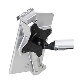 Ergotron 45-460-026 Verriegelbare Tablet-Befestigung Kompatibel mit Apple iPad Microsoft Surface und Samsung Galaxy 7,9 bis 13 Zoll Silber