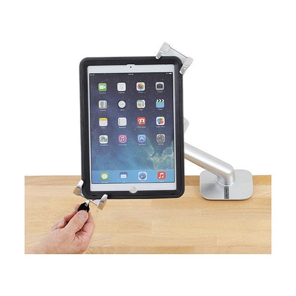 Ergotron 45-460-026 Verriegelbare Tablet-Befestigung Kompatibel mit Apple iPad Microsoft Surface und Samsung Galaxy 7,9 bis 13 Zoll Silber Ergotron 45-460-026 Verriegelbare Tablet-Befestigung Kompatibel mit Apple iPad Microsoft Surface und Samsung Galaxy 7,9 bis 13 Zoll Silber