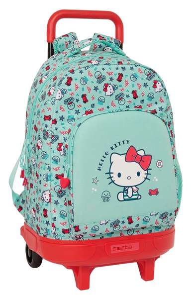 Safta Mochila con Ruedas Hello Kitty Sea Lovers Compact Extraíble